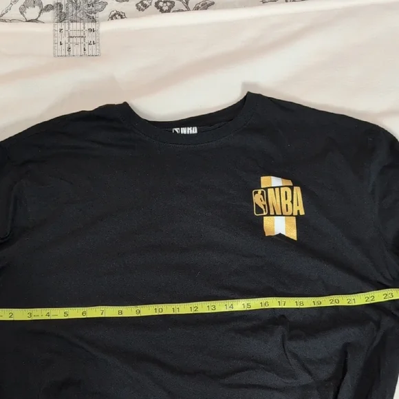 NBA Black Long Sleeve Tee with Crew Neck - Picture 9 of 11